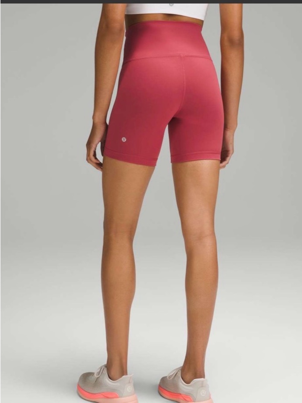 lululemon athletica High Waist Bike Shorts in Rose